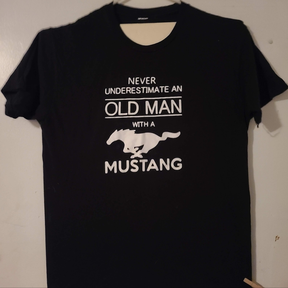 Mustang t-shirt for old guys